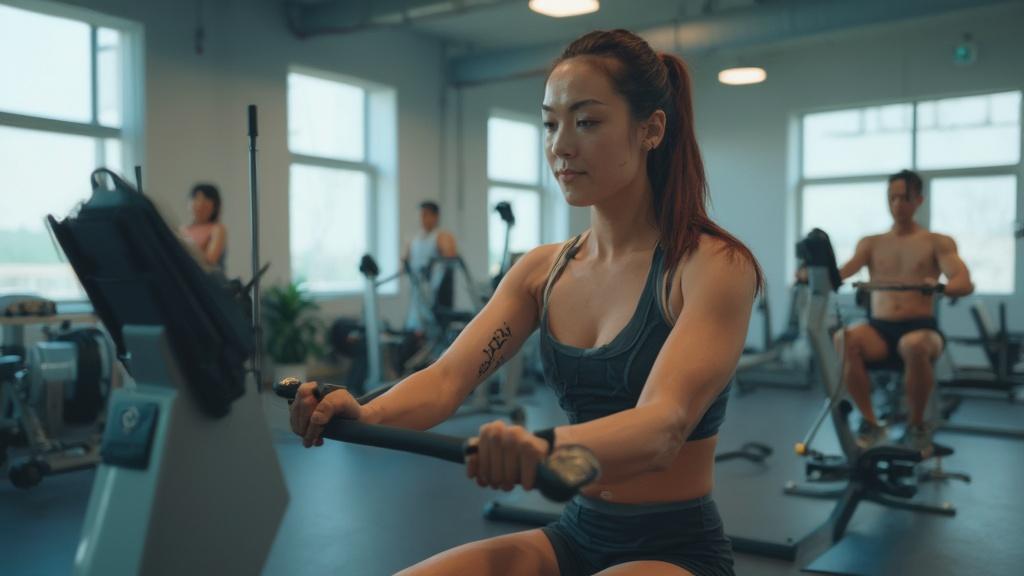 4가지 로잉머신 근육의 강력한 매력과 운동 효과